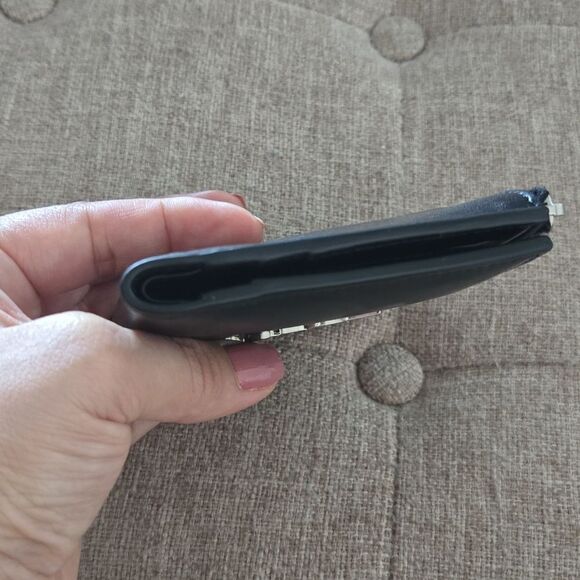 Yves Saint Laurent Leather Compact Wallet - Picture 7 of 8